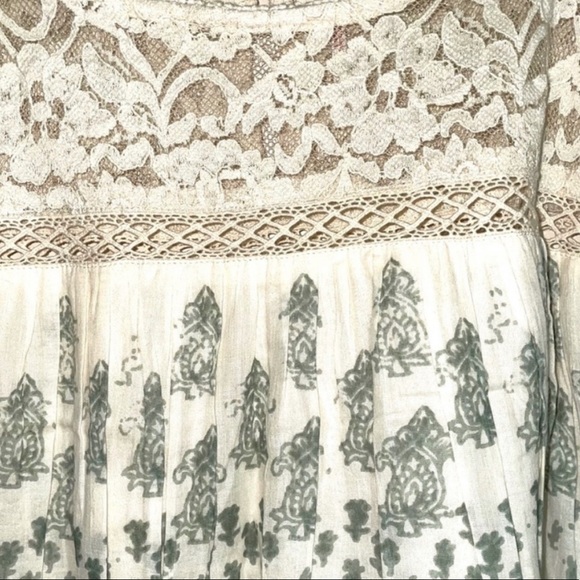 Free People Sun Daze Lace Mini Dress Ivory Combo - Picture 4 of 7